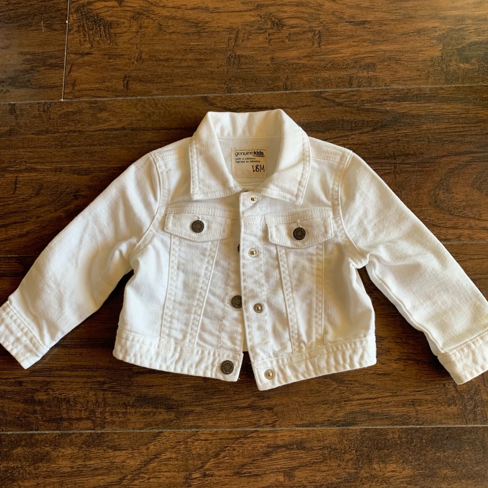 White jean jacket